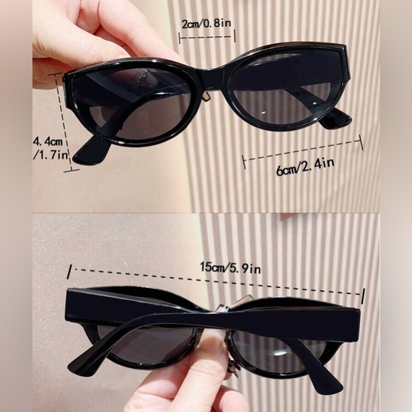 Luxe leopard print trendy cat eye oval sunglasses main image 7